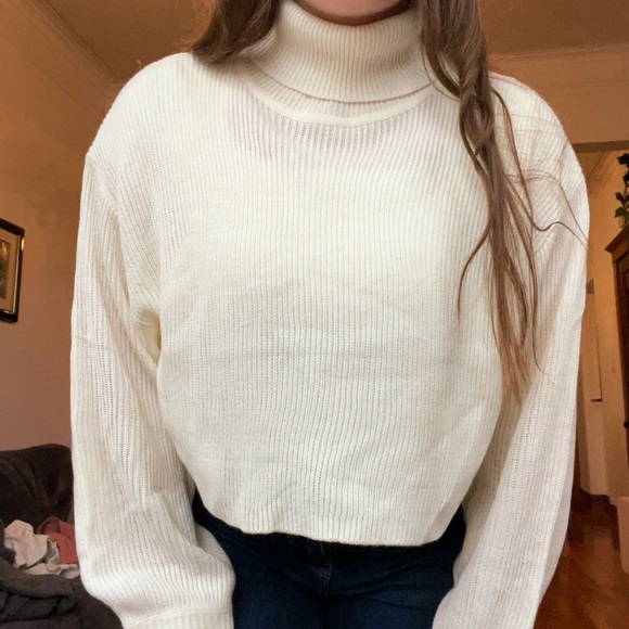 ribbed knit turtleneck sweater - Picture 2 of 6